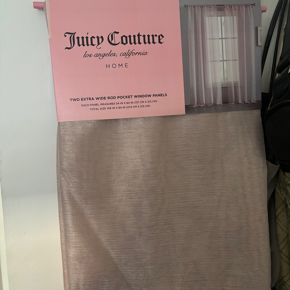 Juicy Couture Pink Curtains